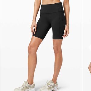 Fast and Free High Rise Shorts 8”